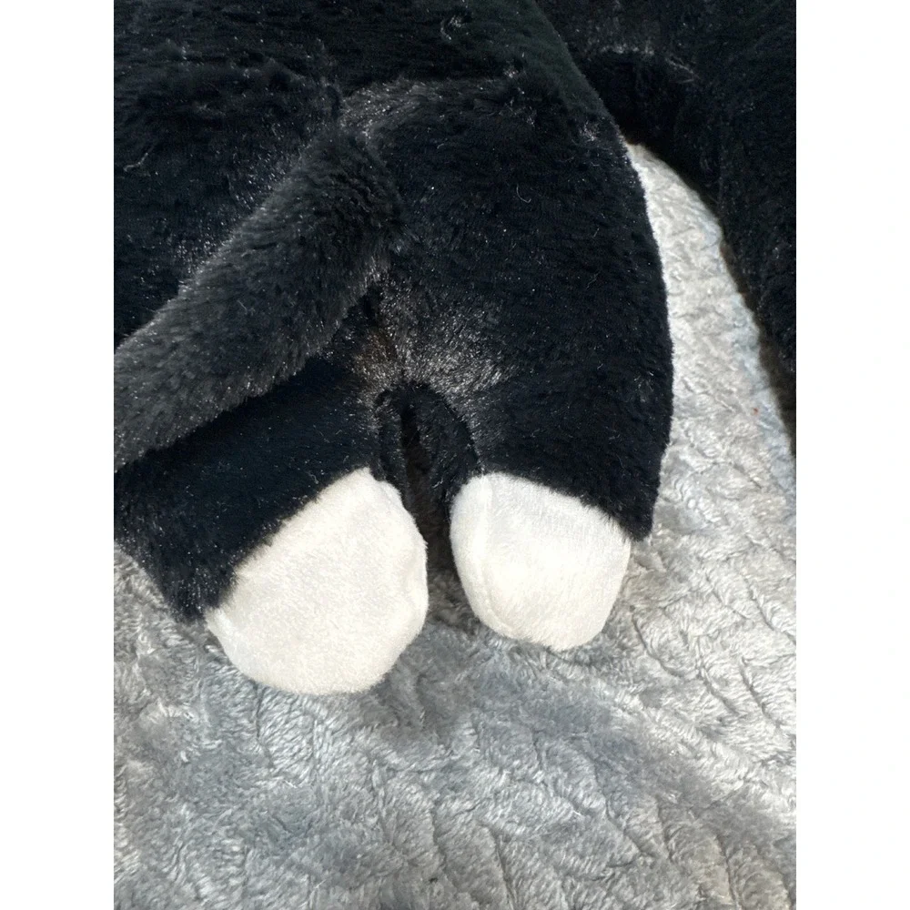 Husky Dog Plush Neck Pillow Black White Travel Support Animal Headrest 31in‎